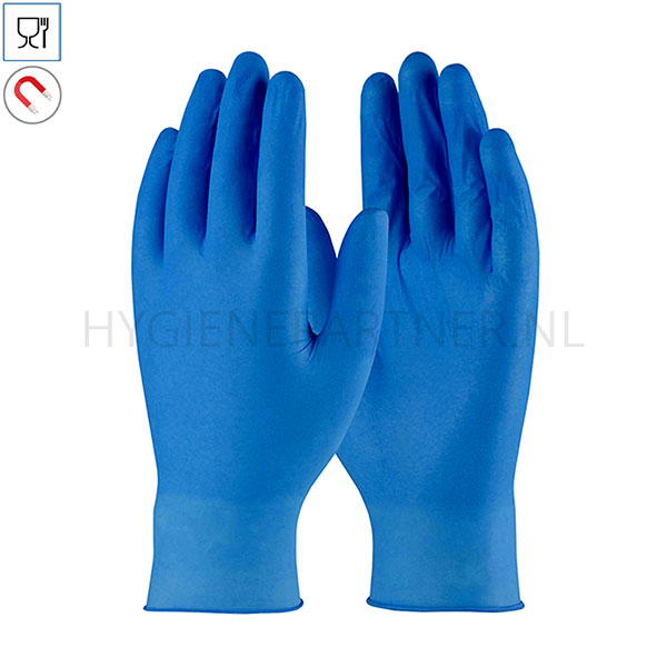 122268.030 Detecteerbare disposable handschoen nitril ongepoederd blauw