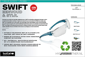 Bollé Swift duurzame oogbescherming (PBM) - Hygienepartner.nl