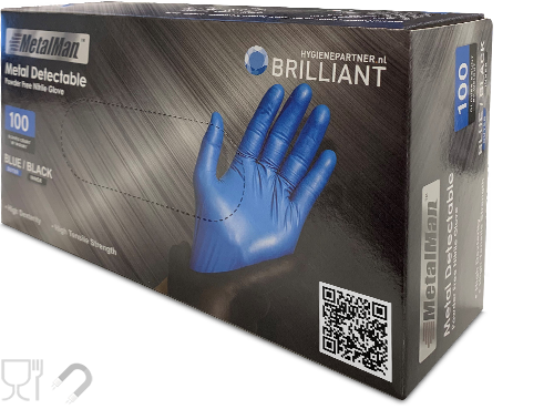 Metaal detecteerbare nitril handschoenen voedingsindustrie