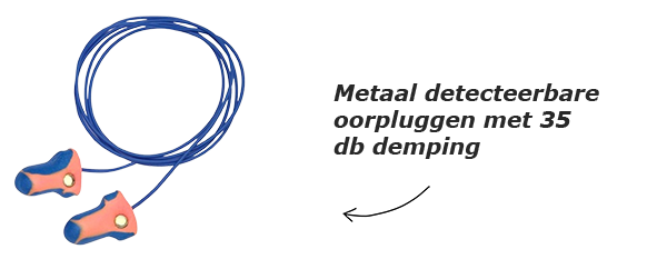 Metaal detecteerbare nitril handschoenen
