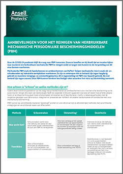 Reinigen herbruikbare persoonlijke beschermings­middelen | Hygienepartner.nl