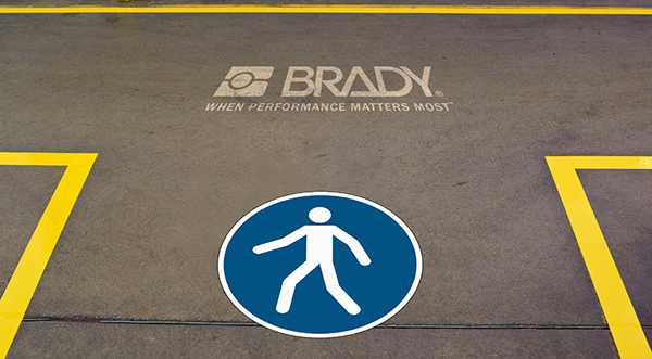 Logistieke markering en zoneafbakening Brady | Hygienepartner.nl