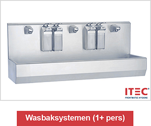 ITEC innovatieve wasbaksystemen meerdere personen | Hygienepartner.nl