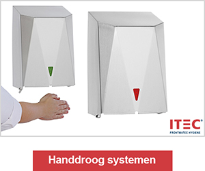 ITEC roestvrijstalen handdroog systemen | Hygienepartner.nl