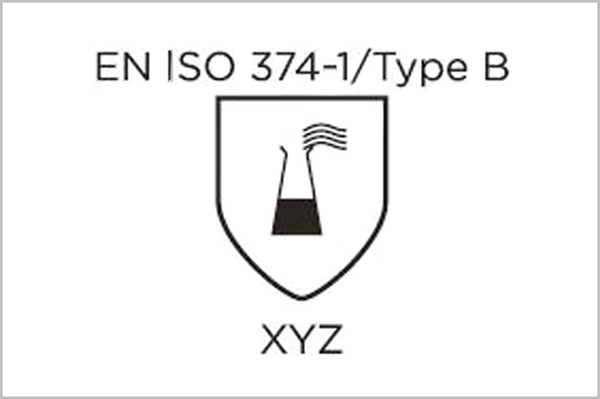 EN ISO 374-1:2016/Type B bescherming