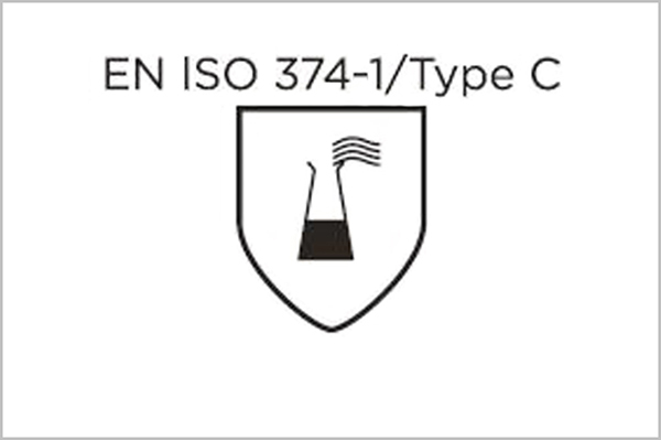 EN ISO 374-1:2016/Type C bescherming