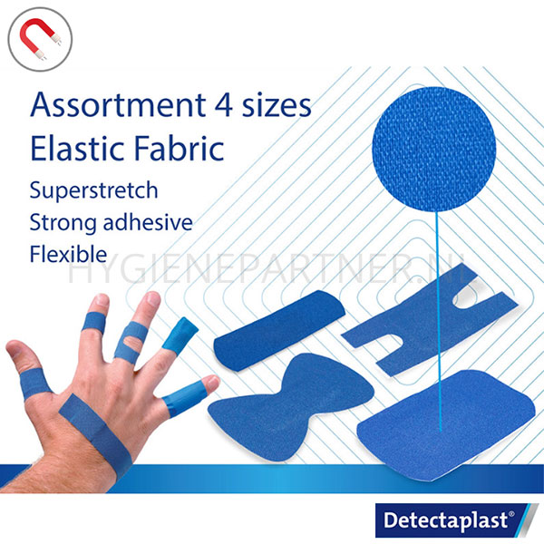 100075.000 Detectaplast 8142 Universal pleister mix detecteerbaar blauw