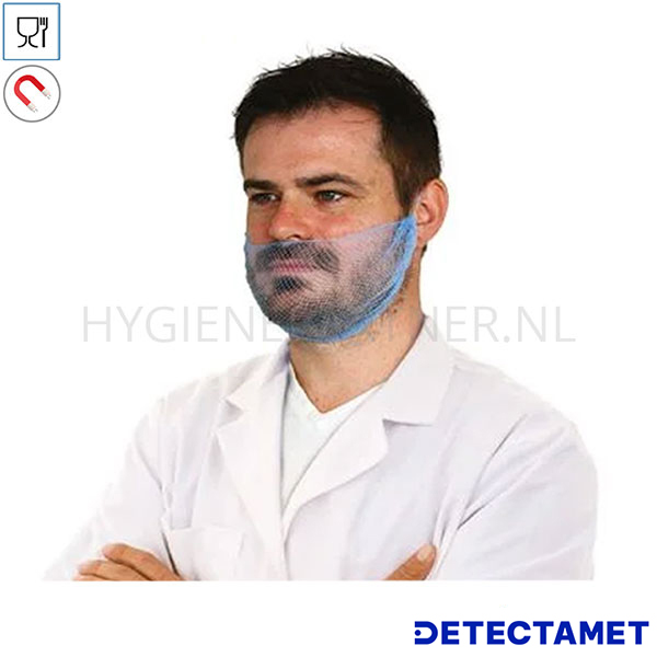 111237.030 Detectamet baardmasker micromaas fijne mazen detecteerbaar blauw