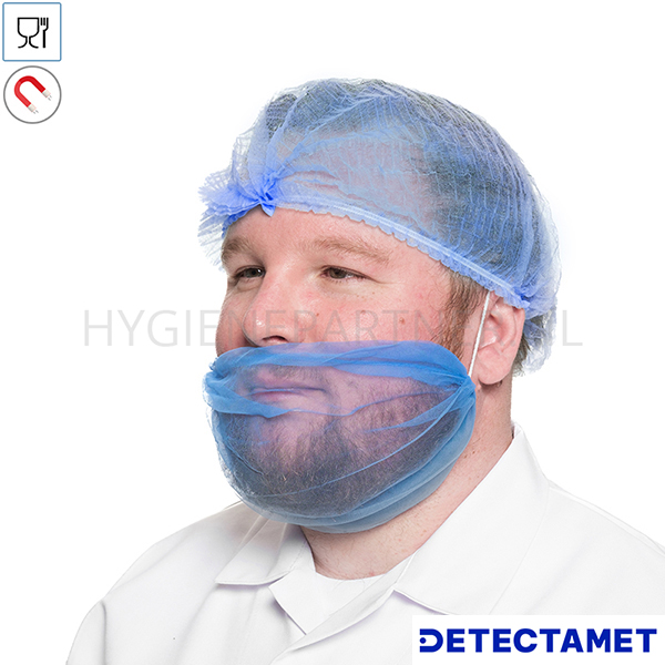 111244.030 Detectamet baardmasker micromaas super fijn detecteerbaar blauw
