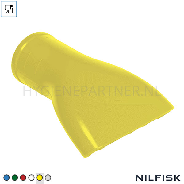 122122.060 Nilfisk siliconen mondstuk FDA 120 mm D40 geel