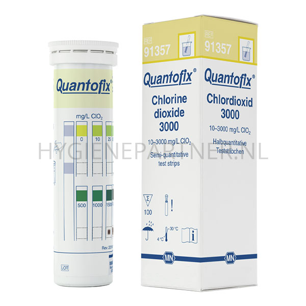 122384.000 Quantofix Chlorine Dioxide teststrookjes 0-3000 mg/l