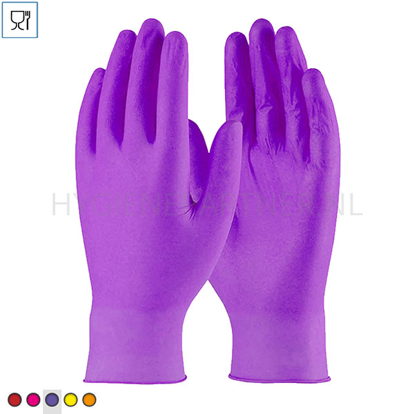 123196.048 Disposable handschoen nitril ongepoederd 240 mm paars