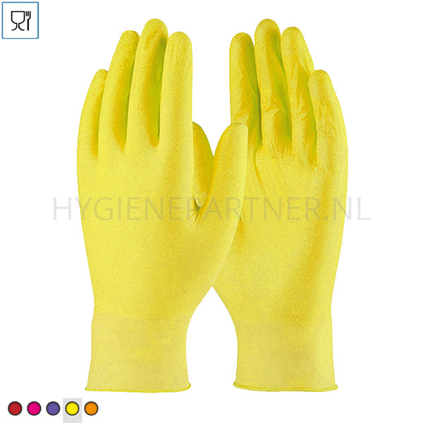 123196.060 Disposable handschoen nitril ongepoederd 240 mm geel
