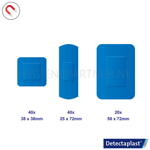 123246.000 Detectaplast 8569 Elastic Mix pleisters X-ray detecteerbaar blauw
