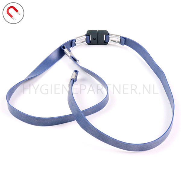 123256.030 Brillenkoord detecteerbaar met veiligheidssluiting blauw