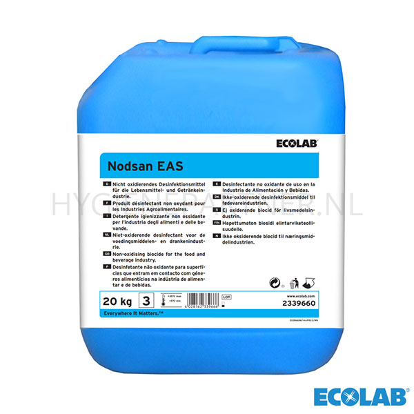 123431.000 Ecolab Nodsan EAS desinfectiemiddel can 20 kg (BE)