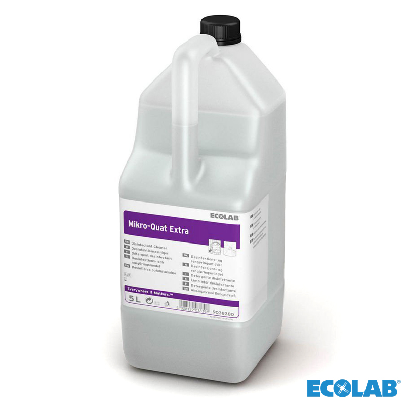 123522.000 Ecolab Mikro-Quat Extra vloeibaar desinfectiemiddel 5 liter