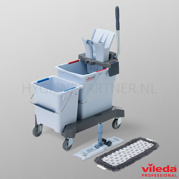 123646.000 Vileda UltraSpeed Pro Starterkit Double rolemmerkit 25 liter en 8 liter