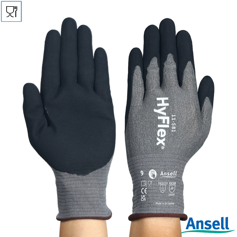 123710.000 Ansell HyFlex 11-581 handschoen nitril snijbestendig