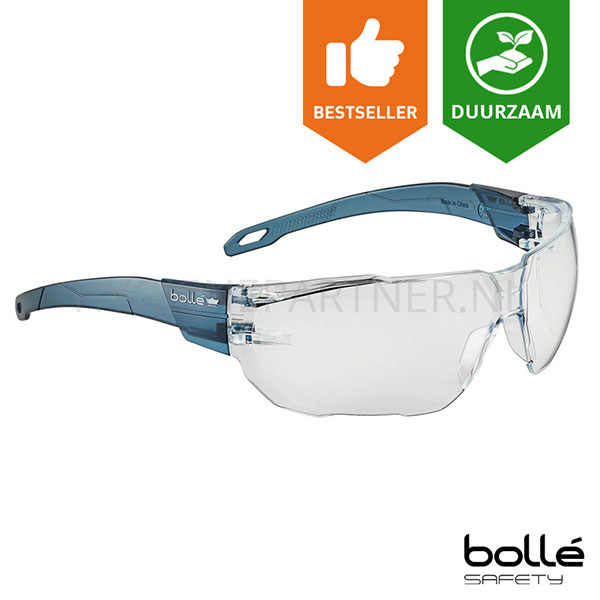 123766.000 Bollé Swift SWIFTN10E veiligheidsbril polycarbonaat helder