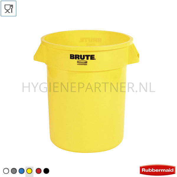 BA011106-60 Container rond PE Brute geel