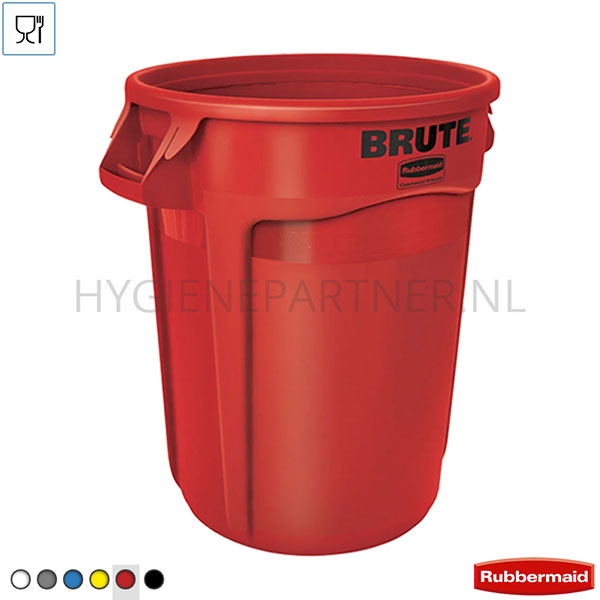 BA011107-40 Container rond PE Brute rood