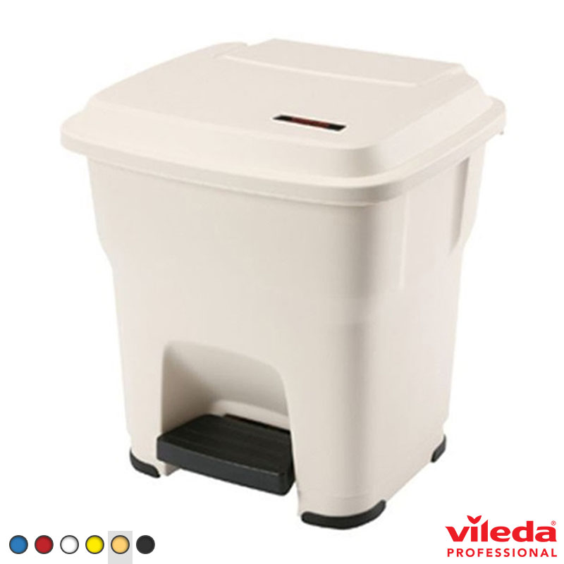 104196.061 Vileda Hera hygiënische pedaalemmer 35 liter beige