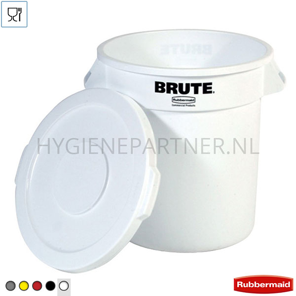BA011146-50 Deksel PE voor ronde Brute container wit