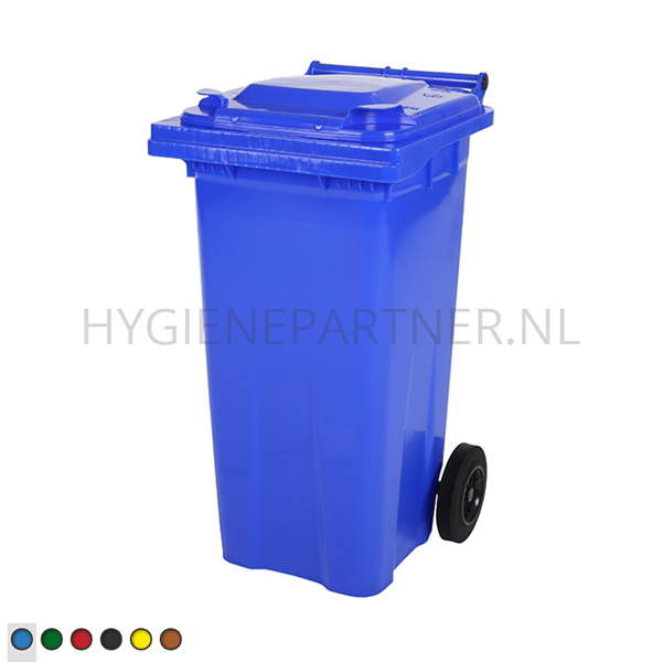 BA101002-30 Kunststof afvalcontainer 120 liter met twee wielen blauw