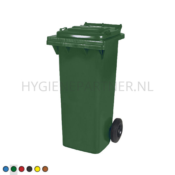 BA101008-20 Kunststof afvalcontainer 80 liter met twee wielen groen