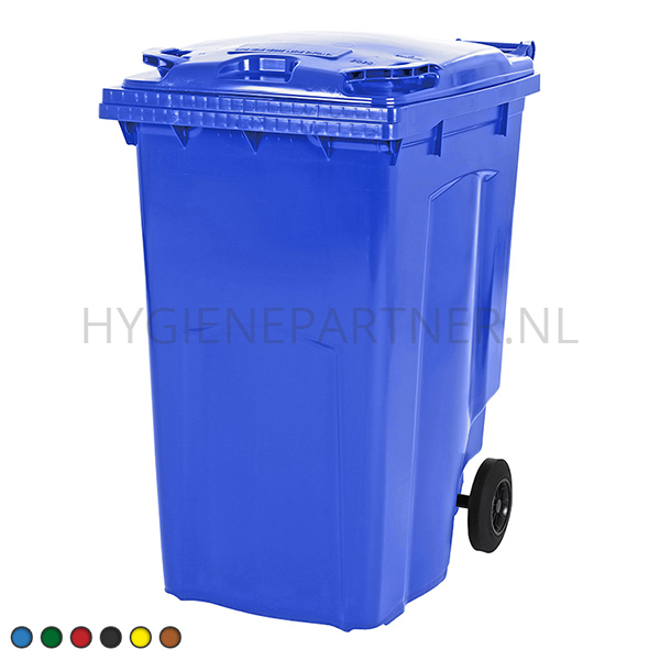 BA101018-30 Kunststof afvalcontainer 340 liter met twee wielen blauw