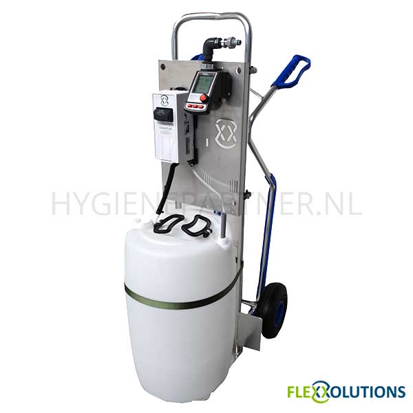 BI251217 Flexxotrolley desinfectie-unit water aangedreven Flexxoturi pomp