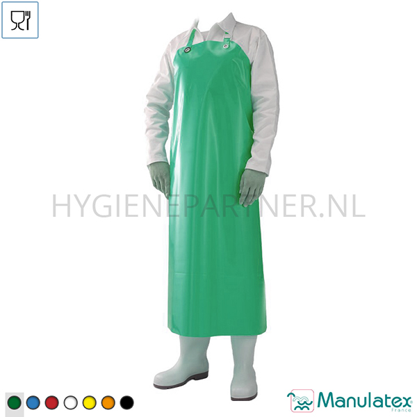 106592.020 Manulatex Delta schort PU 300 mu 90x115 cm groen