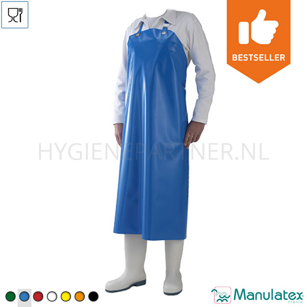106592.030 Manulatex Delta schort PU 300 mu blauw