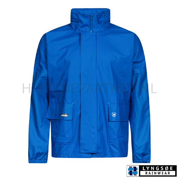 BK601011-32 Lyngsoe Rainwear LR1841 spuitjas PE/PU/PVC koningsblauw
