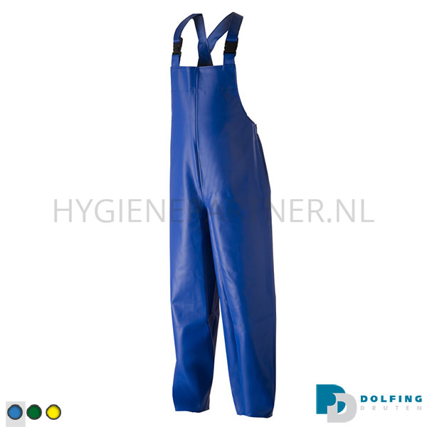 BK631012-30 Dolfing regentuinbroek P1/PVC 400 gr blauw