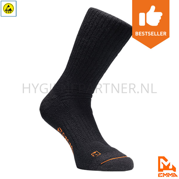 BK941018-90 Emma Hydro-Dry Thermo Sustainable thermo-sokken zwart ESD