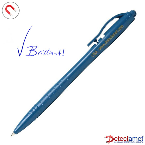DE051620 Detectamet Economy pen detecteerbaar met clip inkt blauw