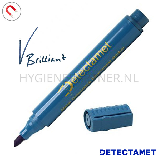 110887.030.90 Detectamet permanente marker detecteerbaar beitelvormige punt inkt zwart