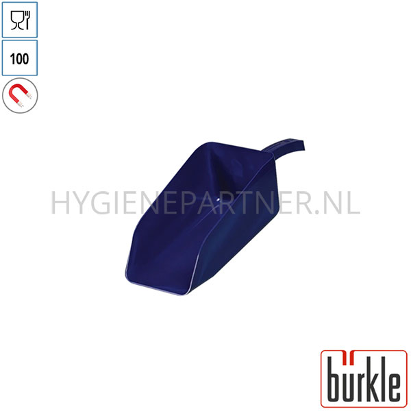 DE251098-30 Burkle monsterschep detecteerbaar steriel polystyreen 100 ml blauw