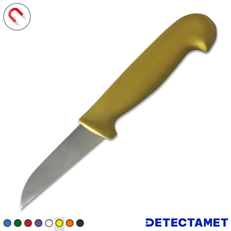 111138.060 Groentemes detecteerbaar recht lemmet 9 cm geel