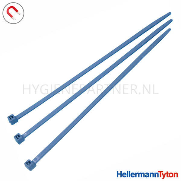 108647.030 HellermannTyton 111-00937 PA66MP bundelband hersluitbaar detecteerbaar 250x4,6 mm blauw