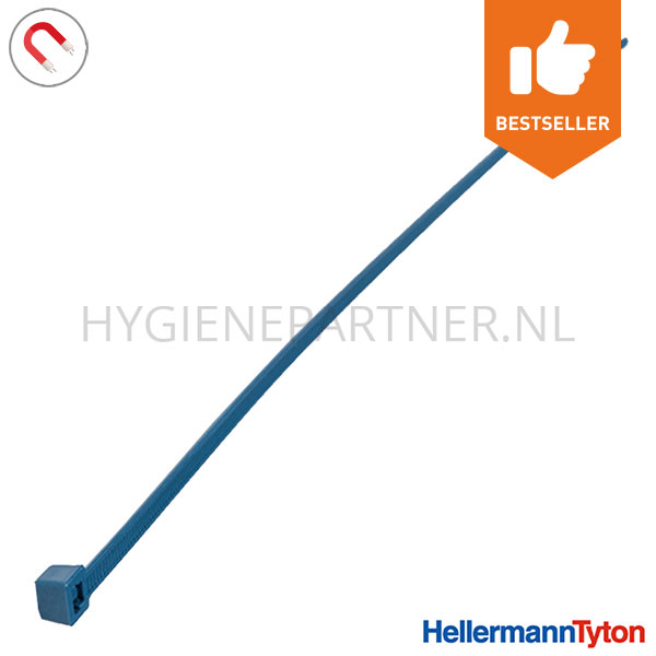 108648.030 HellermannTyton 111-01225 PA66MP bundelband polyamide detecteerbaar blauw 100x2,5 mm