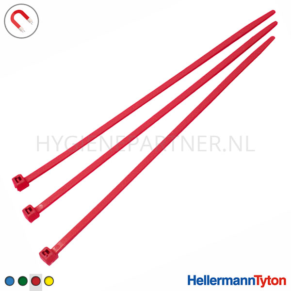 DE701041-40 HellermannTyton 111-01402 PA66MP+ bundelband polyamide detecteerbaar rood
