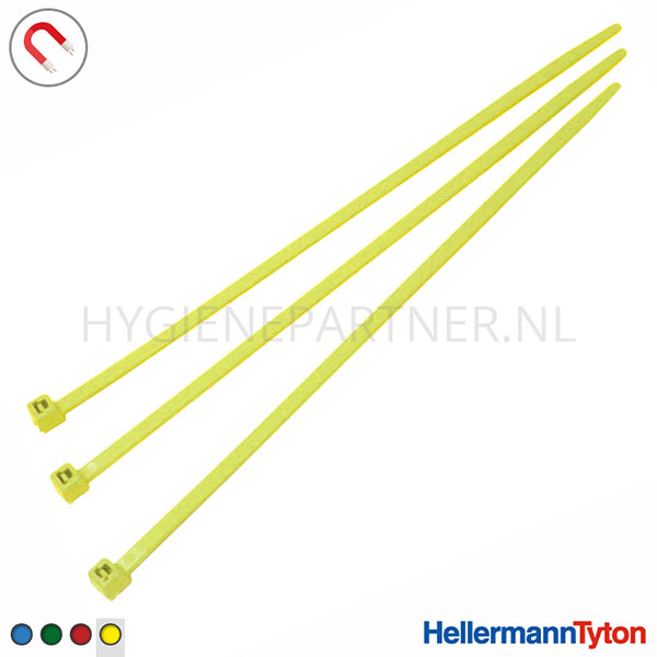 DE701041-60 HellermannTyton 111-01401 PA66MP+ bundelband polyamide detecteerbaar geel