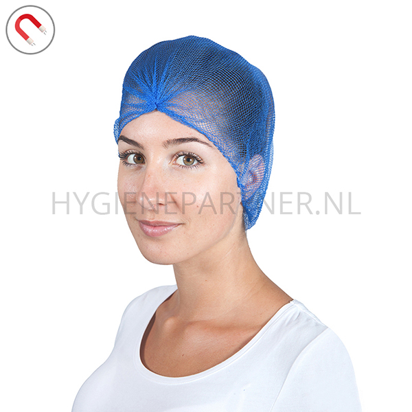 109150.030 Haarnet micromaas nylon detecteerbaar 63 cm blauw