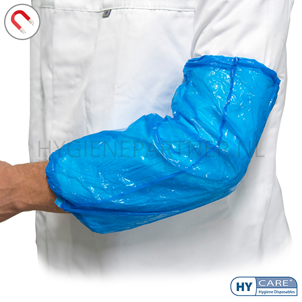 109257.030 Hycare disposable overmouw detecteerbaar PE 30 mu blauw
