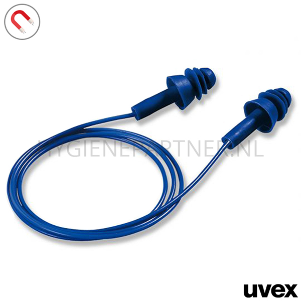 DE851050 Uvex Whisper Detec oorpluggen detecteerbaar met koord