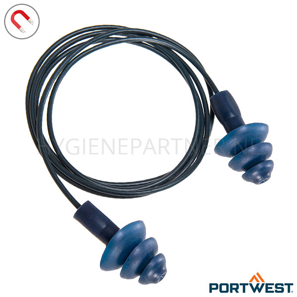 DE851052-30 Portwest EP07 oorpluggen detecteerbaar met TPR koord