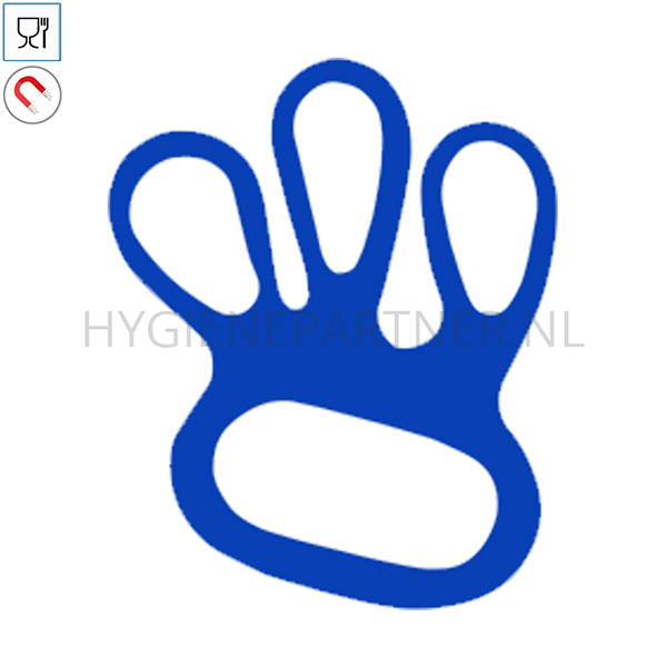 DE851061-30 Handschoenspanner PU metaal detecteerbaar blauw